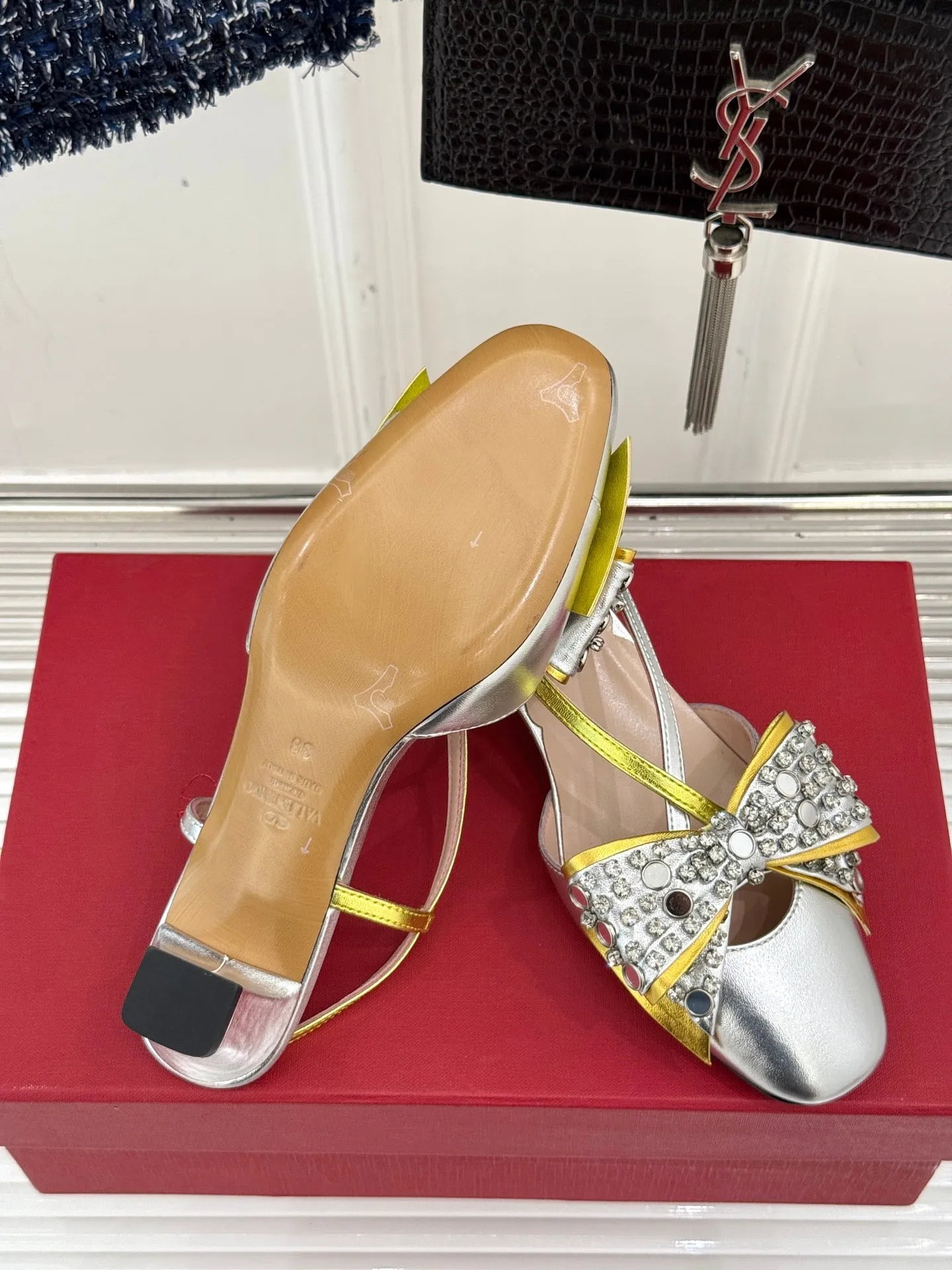 2025 Rhinestone Buckle Flats
