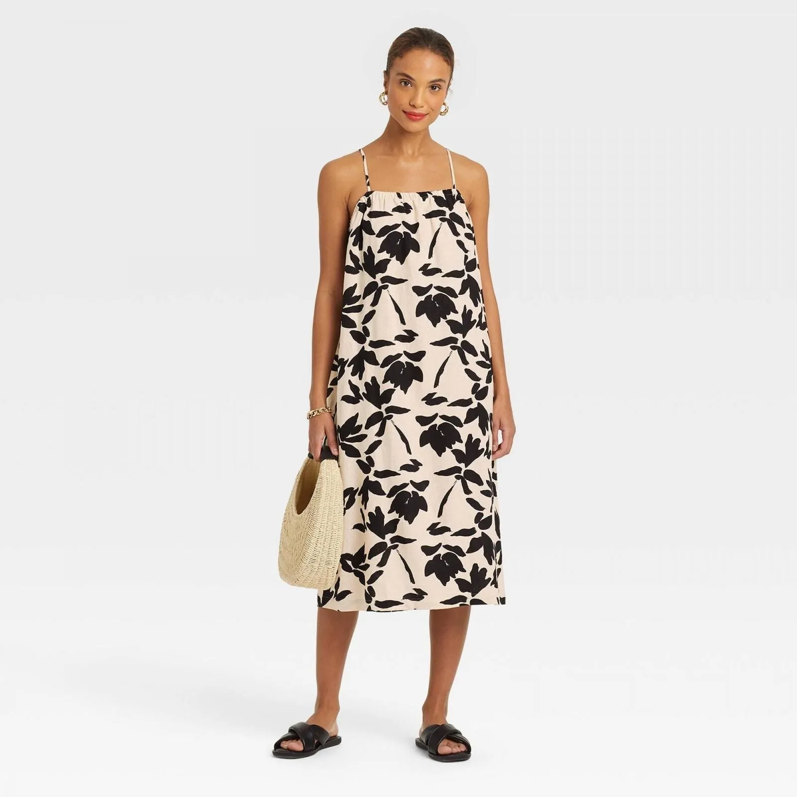 A New Day Women's Easy Linen Tank Dress