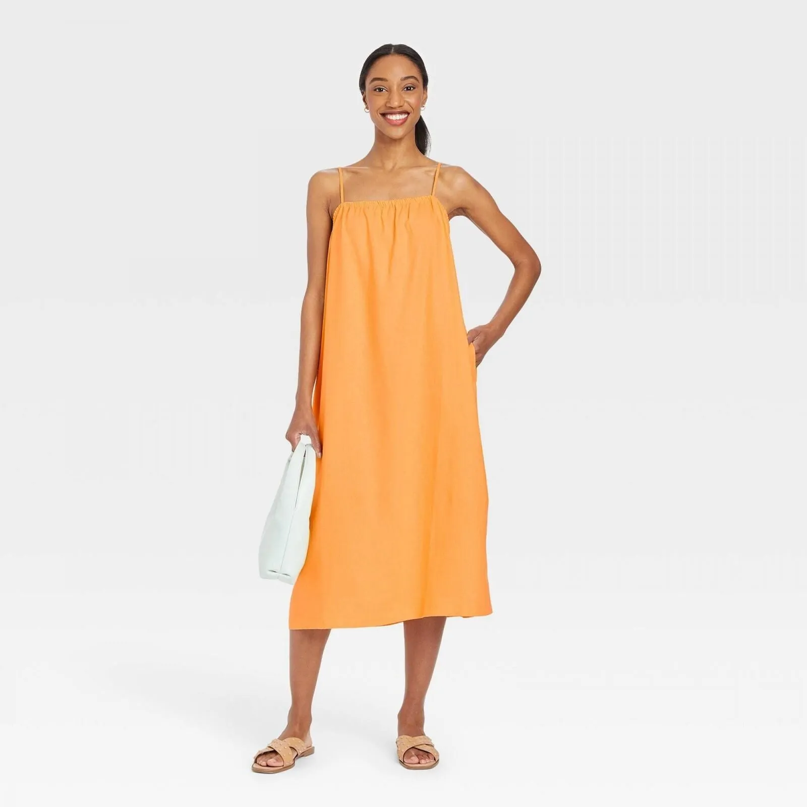 A New Day Women's Easy Linen Tank Dress