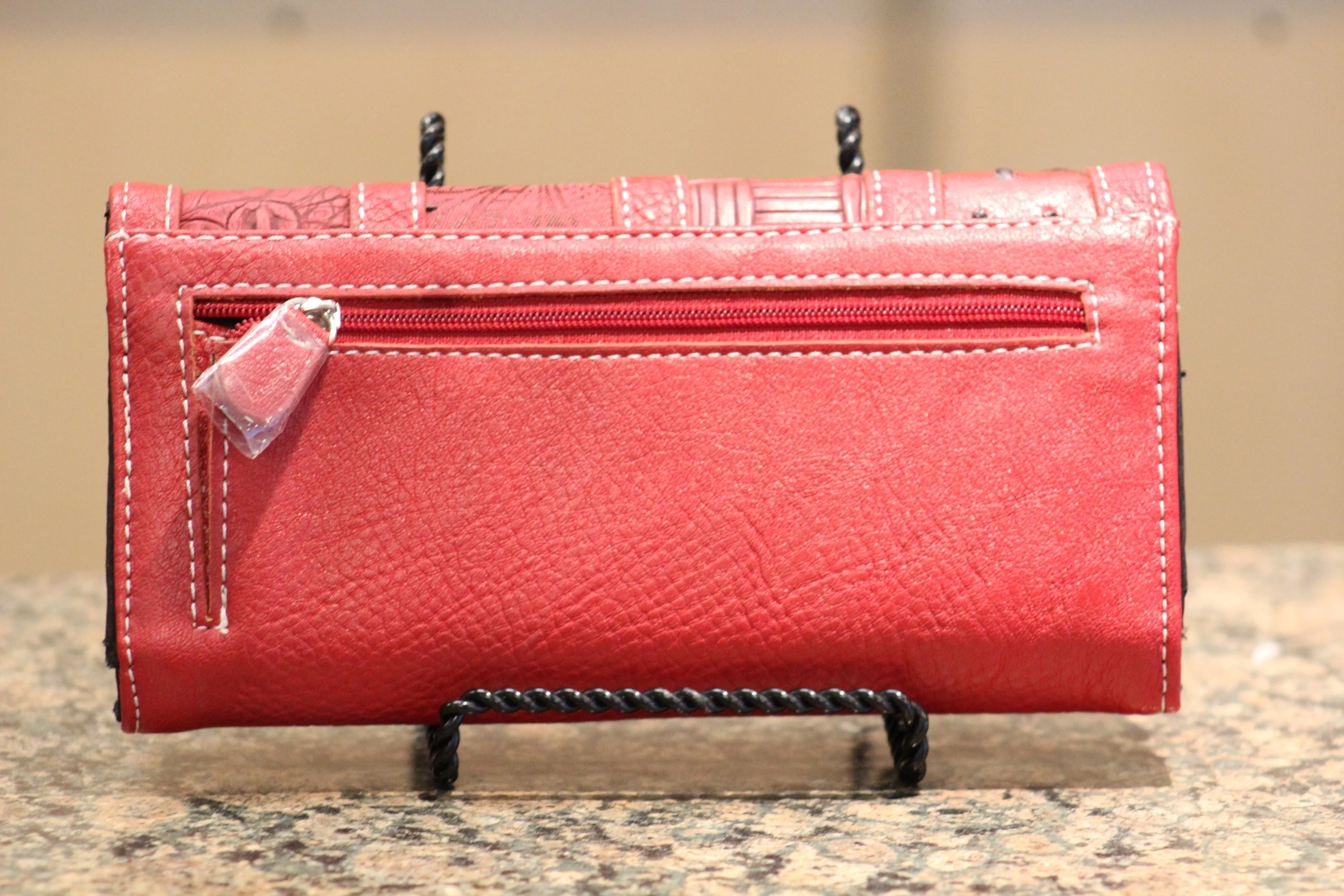 ADO | Bling Trifold Wallet Red
