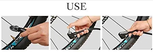 Amardeep cycles Rockbros Road Bike Tire Ball Inflator Pressure Air Pump for Car and Cycle Sports Ball Scooter Inflatable Furniture/Toys (Black, Small)