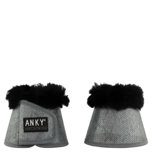 Anky Stormy weather lizard metallic sheepskin overreach boots