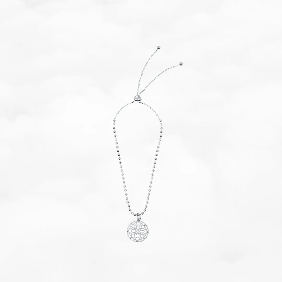 Auspicious Origin Small Pendant Bracelet Silver