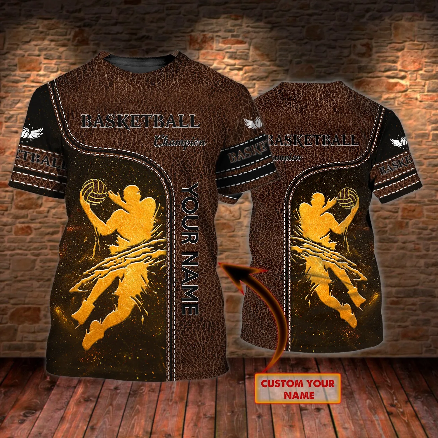 Basketball 02 - Personalized Name 3D Tshirt - QB95