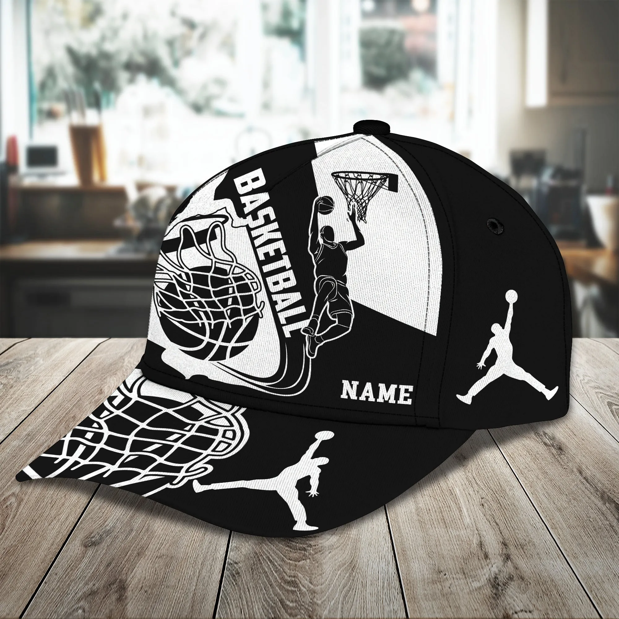 Basketball - Personalized Name Cap -Loop- Hd98 81
