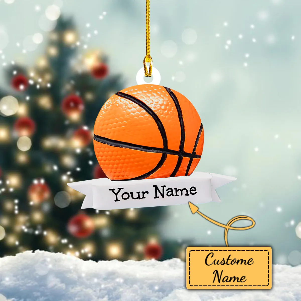 Basketball - SHAPED ORNAMENT -Dp98 - 656