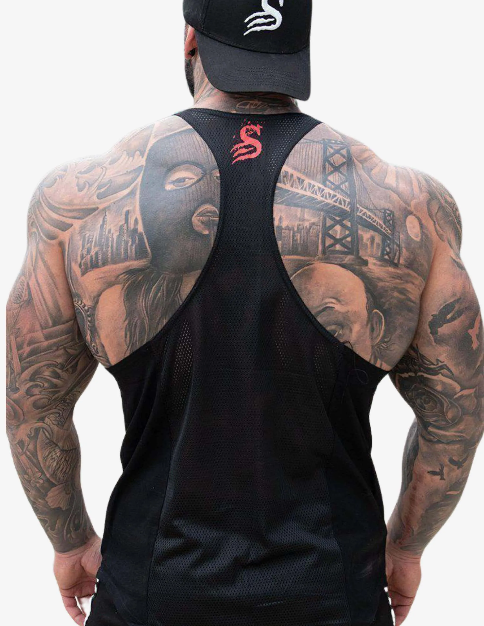 Basketball Stringer - Black/Red