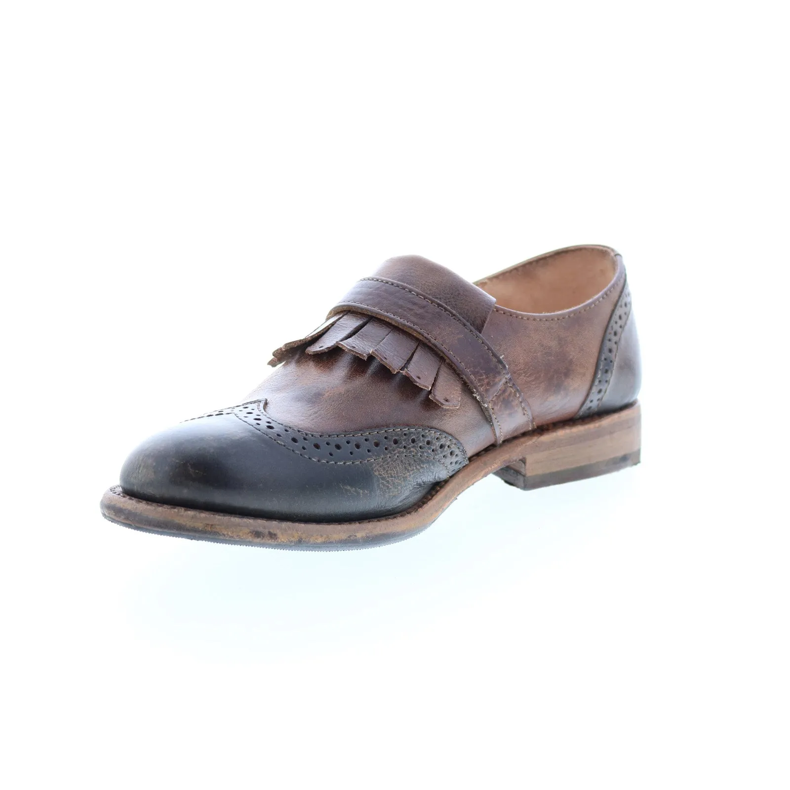 Bed Stu Dolly F321124 Womens Black Leather Loafers & Slip Ons Penny Shoes