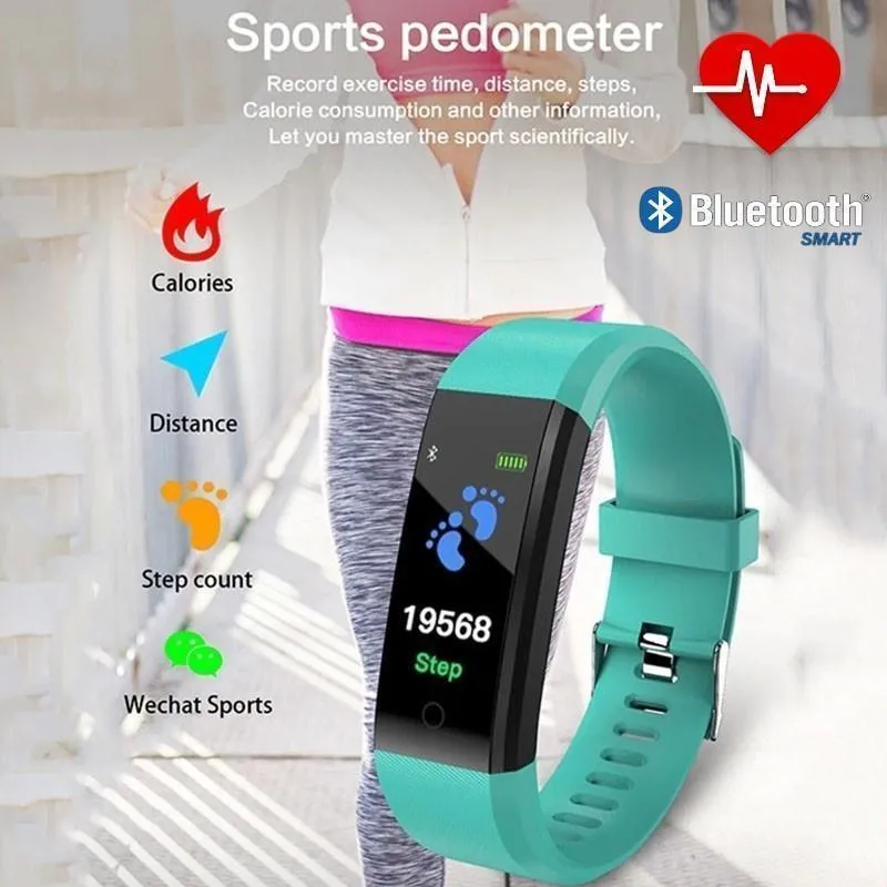 BEST Fitness Smartwatch Tracks Your Running & Walking Distance, Heart Rate, Calories, Blood Pressure & More... Choose From 5 COLORS   Get FREE Delivery Too!
