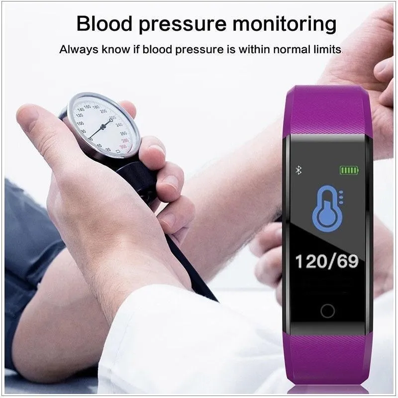 BEST Fitness Smartwatch Tracks Your Running & Walking Distance, Heart Rate, Calories, Blood Pressure & More... Choose From 5 COLORS   Get FREE Delivery Too!