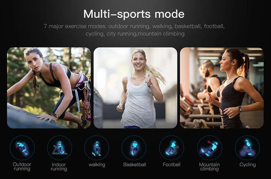 BEST Fitness Smartwatch Tracks Your Running & Walking Distance, Heart Rate, Calories, Blood Pressure & More... Choose From 5 COLORS   Get FREE Delivery Too!