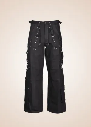 Black Women's Steampunk Baggy Pants