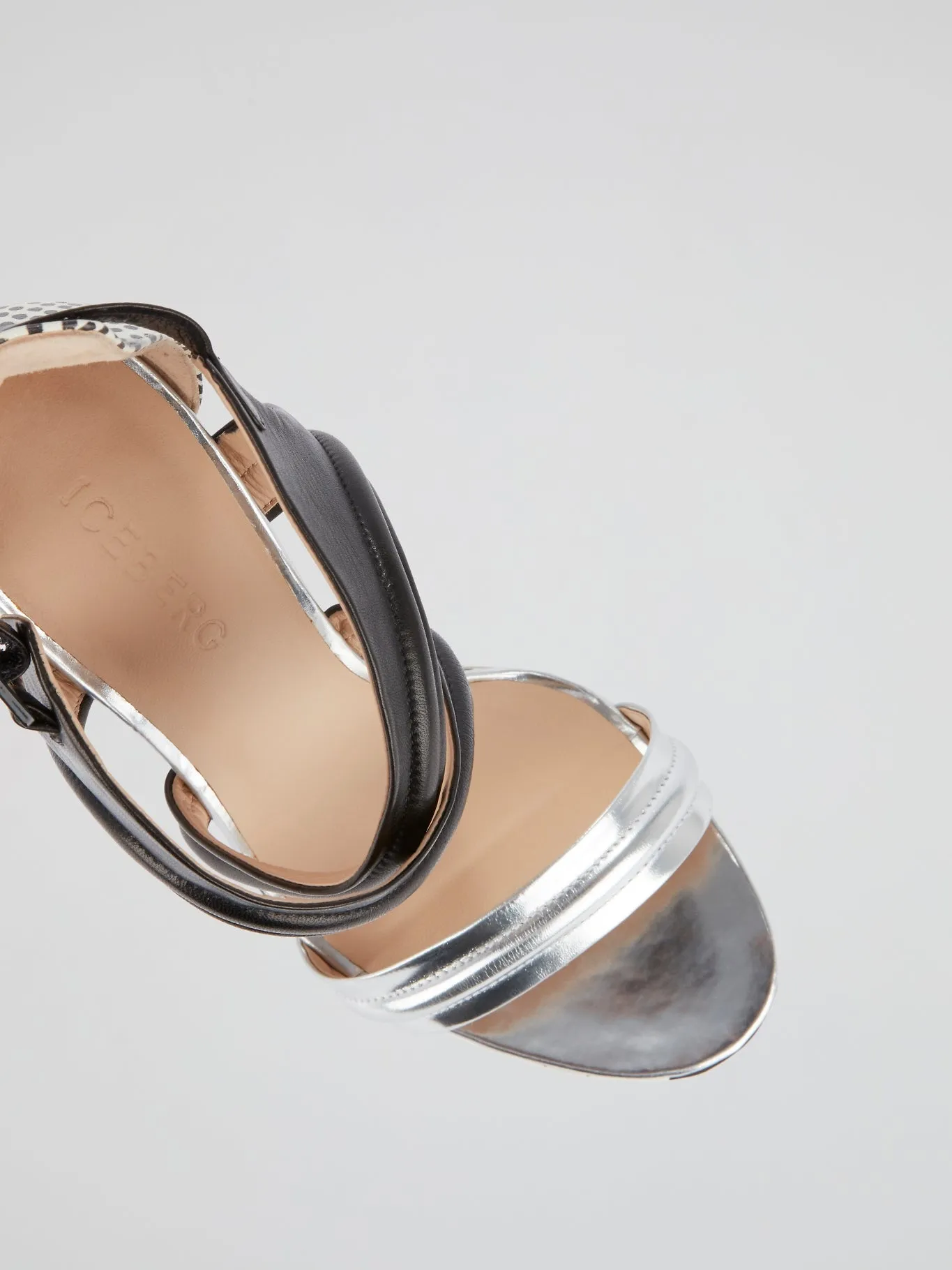 Block Heel Cage Sandals
