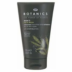 BOOTS BOTANICS MENS FACE WASH 150ml