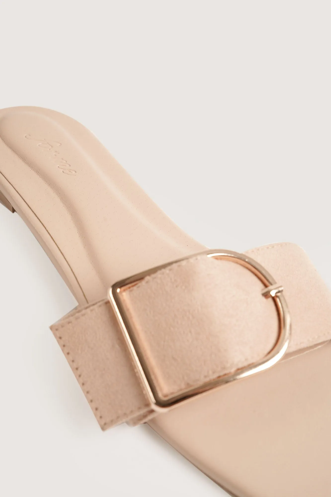 Buckled Strap Square Toe Sandals