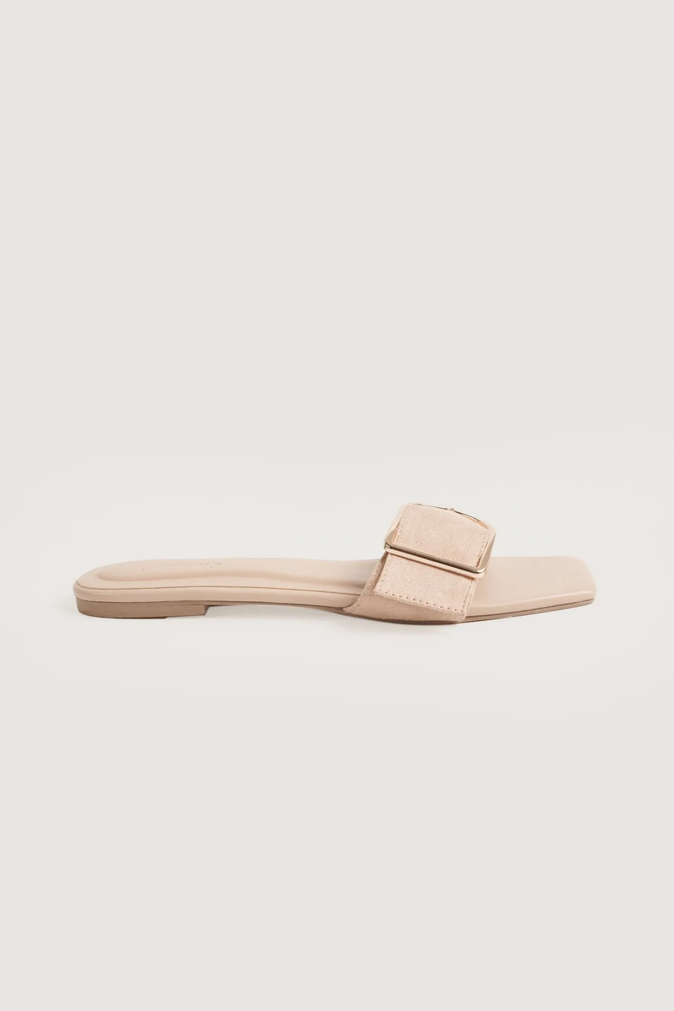 Buckled Strap Square Toe Sandals
