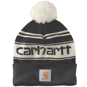 Carhartt Knit Coffed Beanie with Pompom  - Black 105168