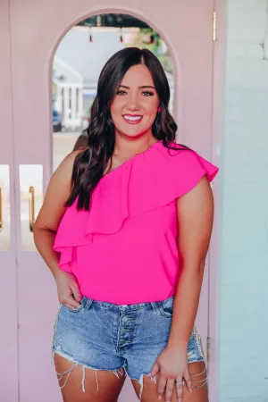 Chaline One-Shoulder Blouse