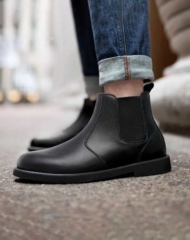 Chelsea Martin British Leather Black Leather Men's Boot