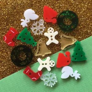 Christmas Charms / 16 Pieces, 15-20mm