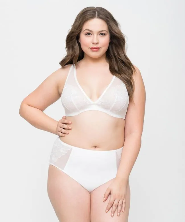 Curvy Couture -  Glistening Hipster  Ivory