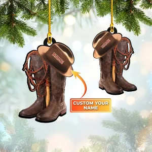 Custom Shaped Ornament - Cowboy Kit 1 - Nt168 - Loop - Ct230