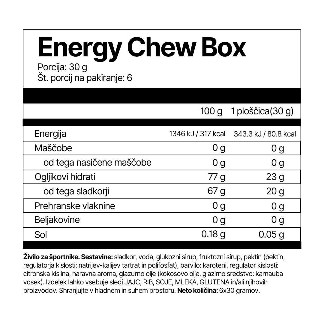 DARILO: Energy Chew Box