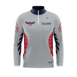 DAVINCI BALLHAWKS BASKETBALL Sublimated Quarter Zip Jacket
