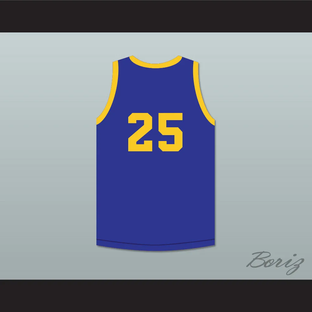 D.C. 25 Cadwallader University Blue Basketball Jersey Fast Break