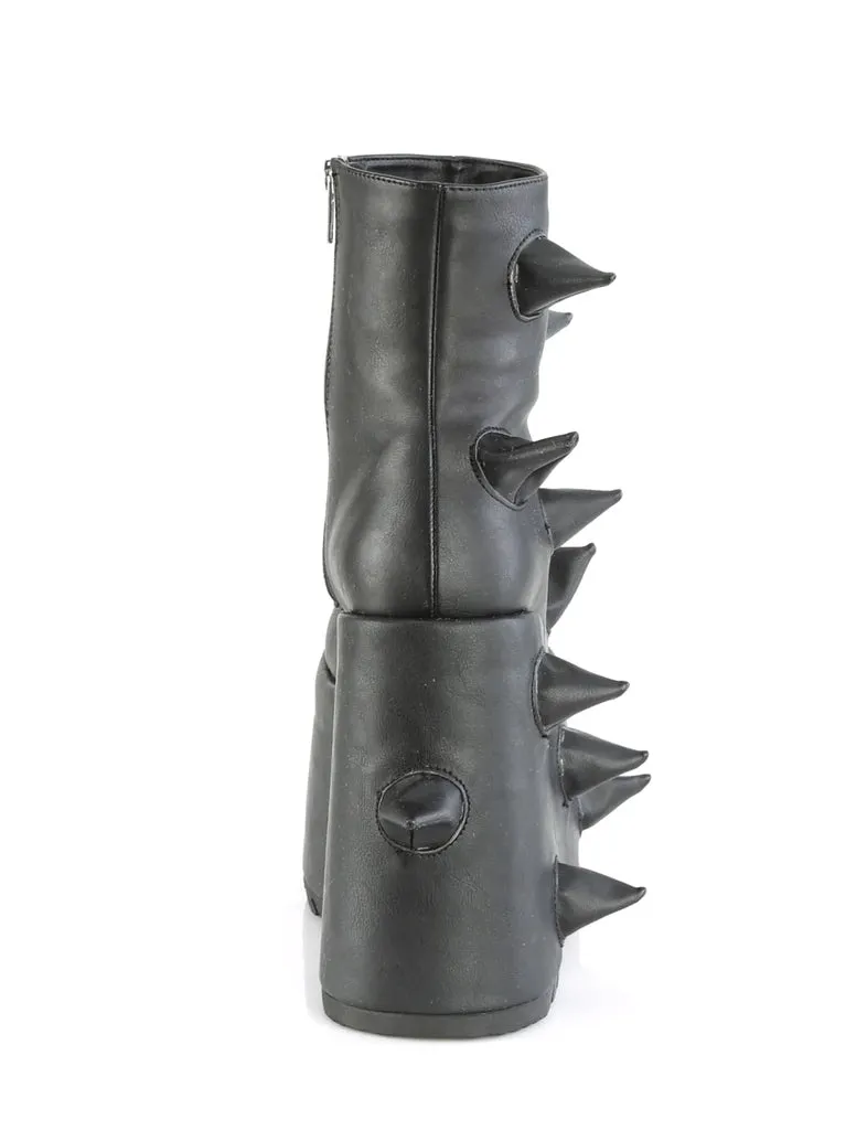 DEMONIA SLAY-77 - BLACK VEGAN LEATHER ✰ PRE ORDER ✰