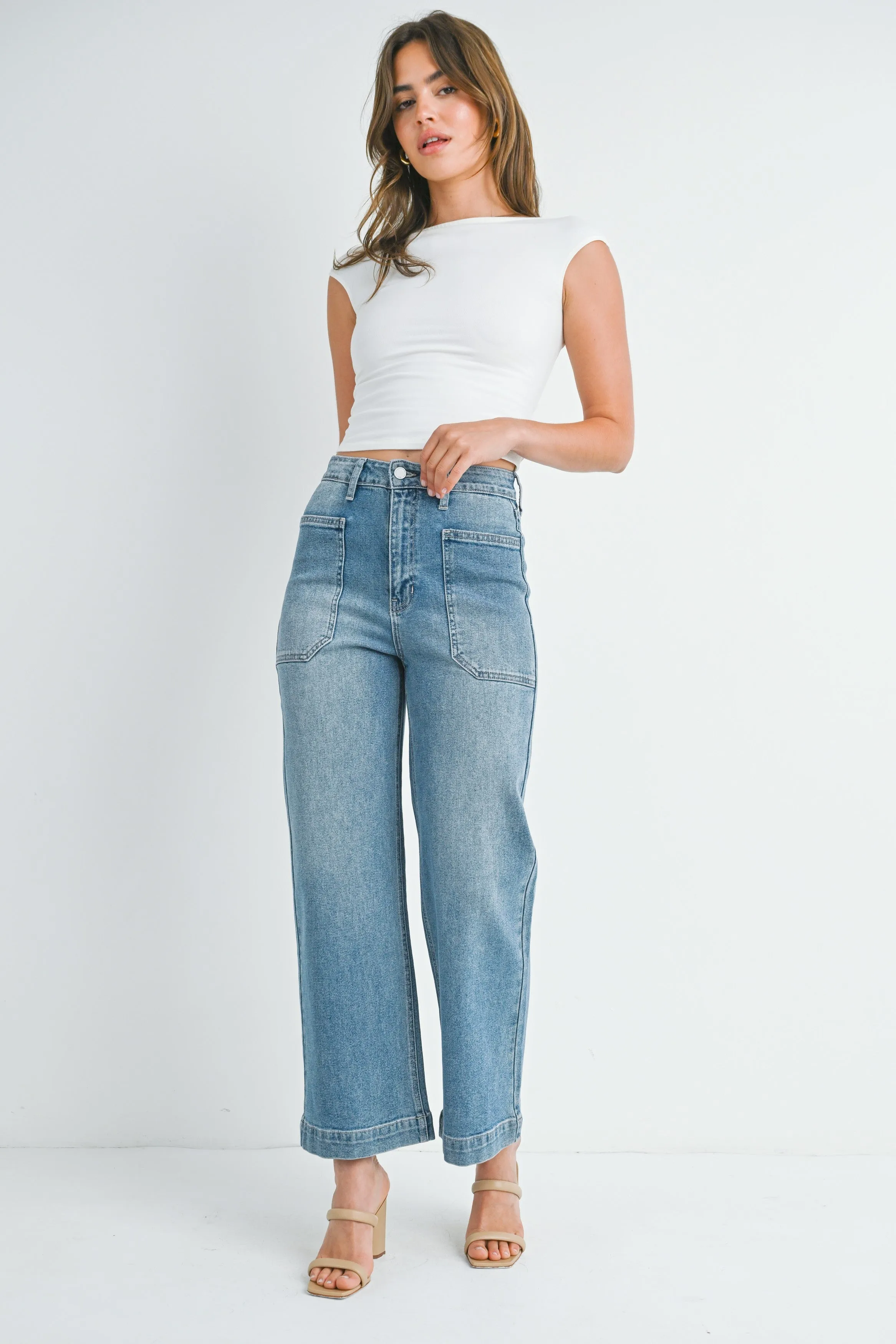 DENIM UTILITY PANT