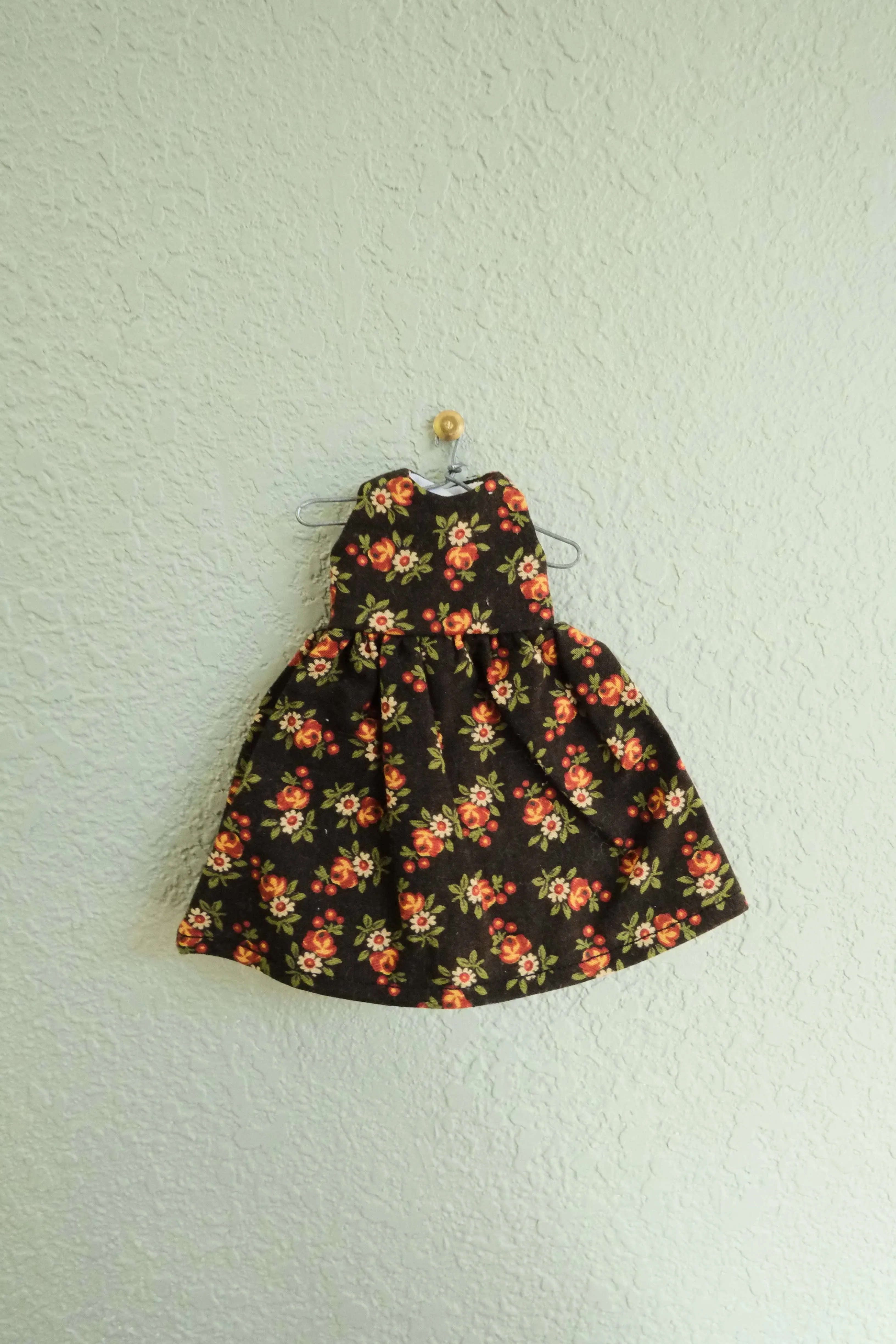 Doll Dress | Black Floral