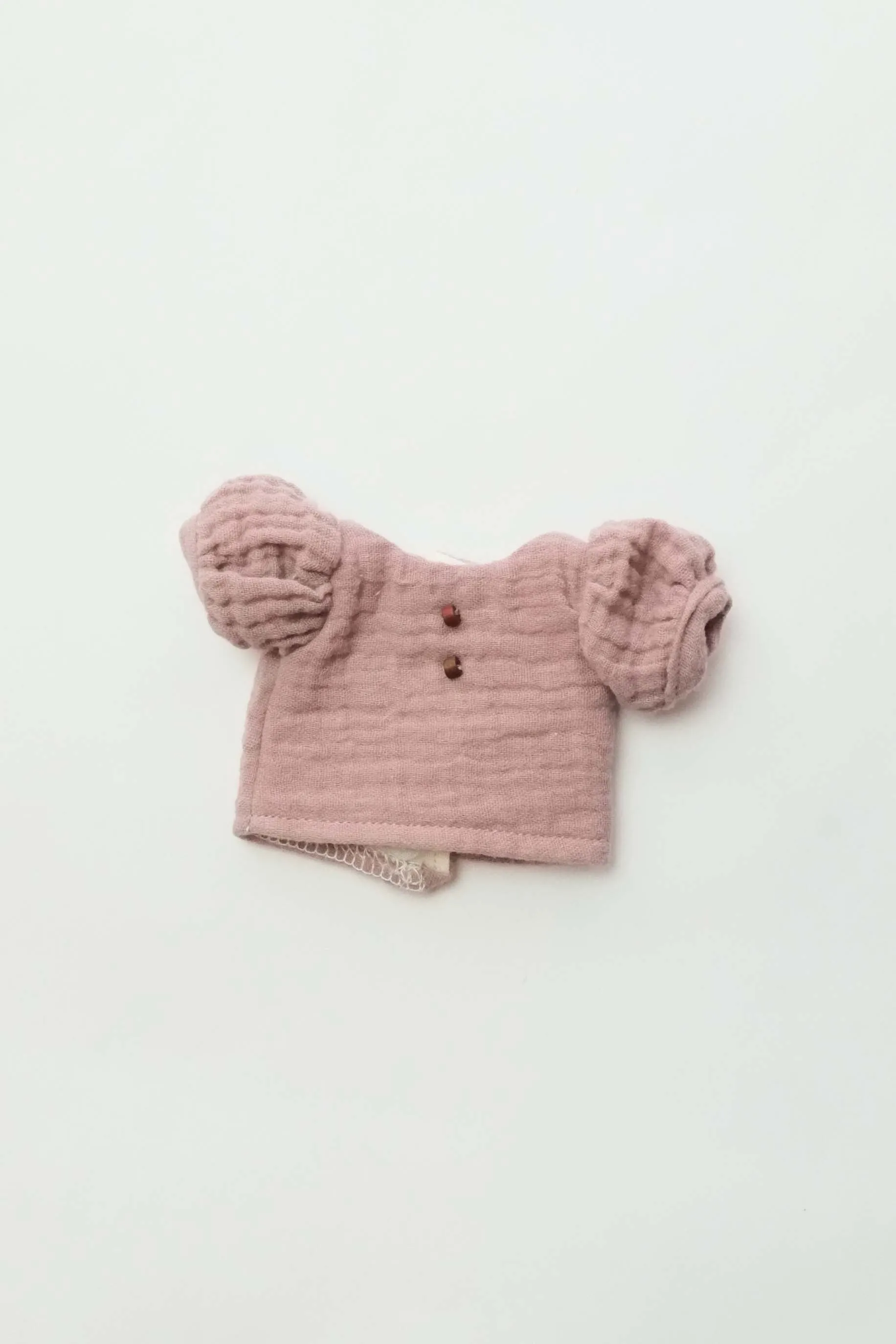 Doll Shirt | Purple Gauze Puff Sleeve