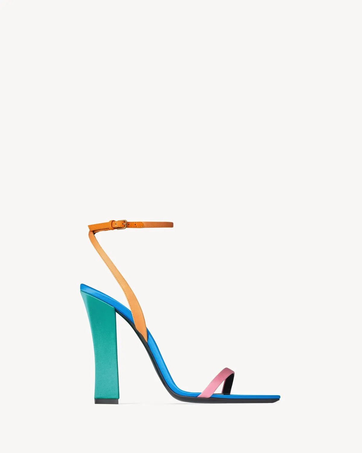 Dominique Sandals In Satin Crepe