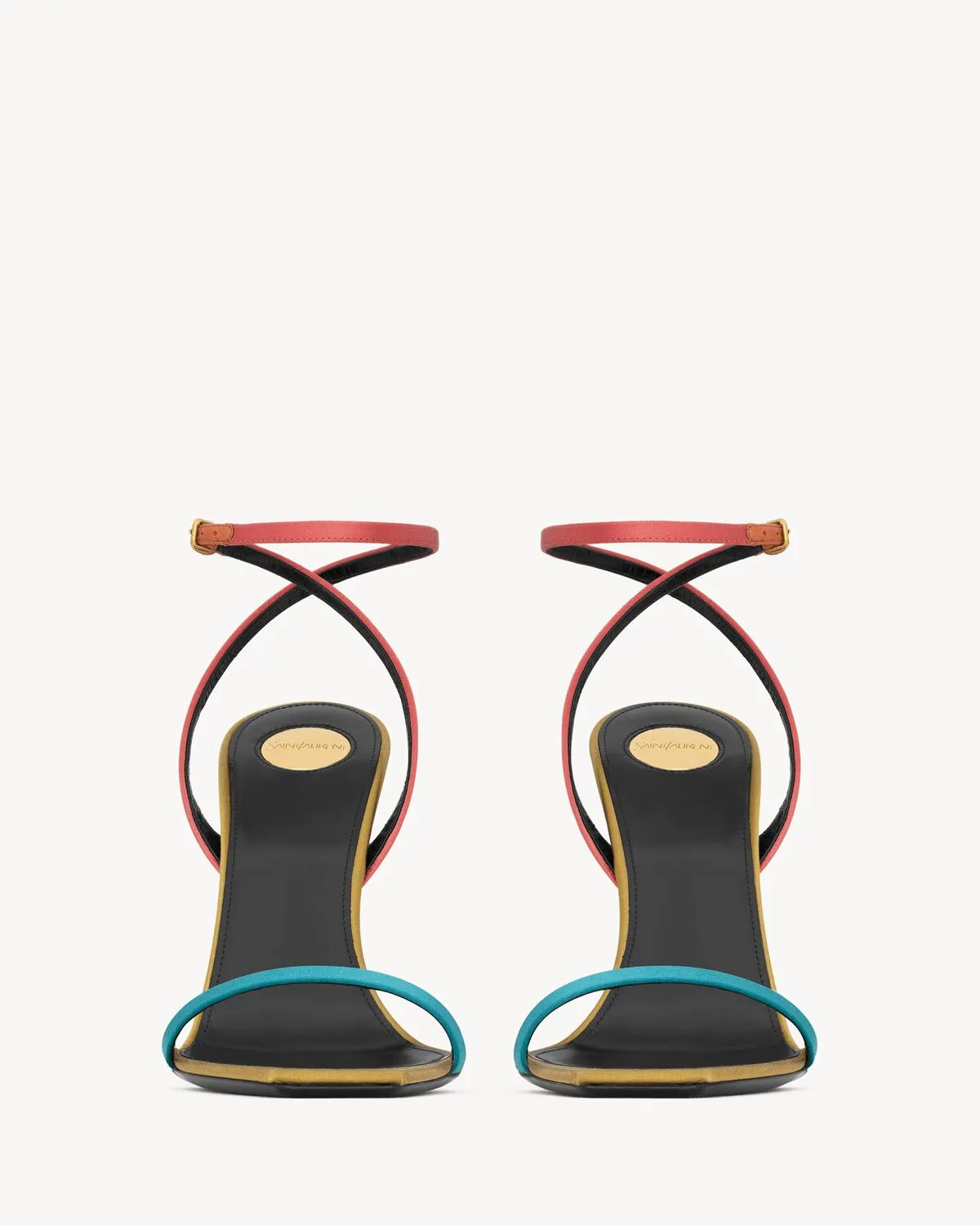 Dominique Sandals In Satin Crepe
