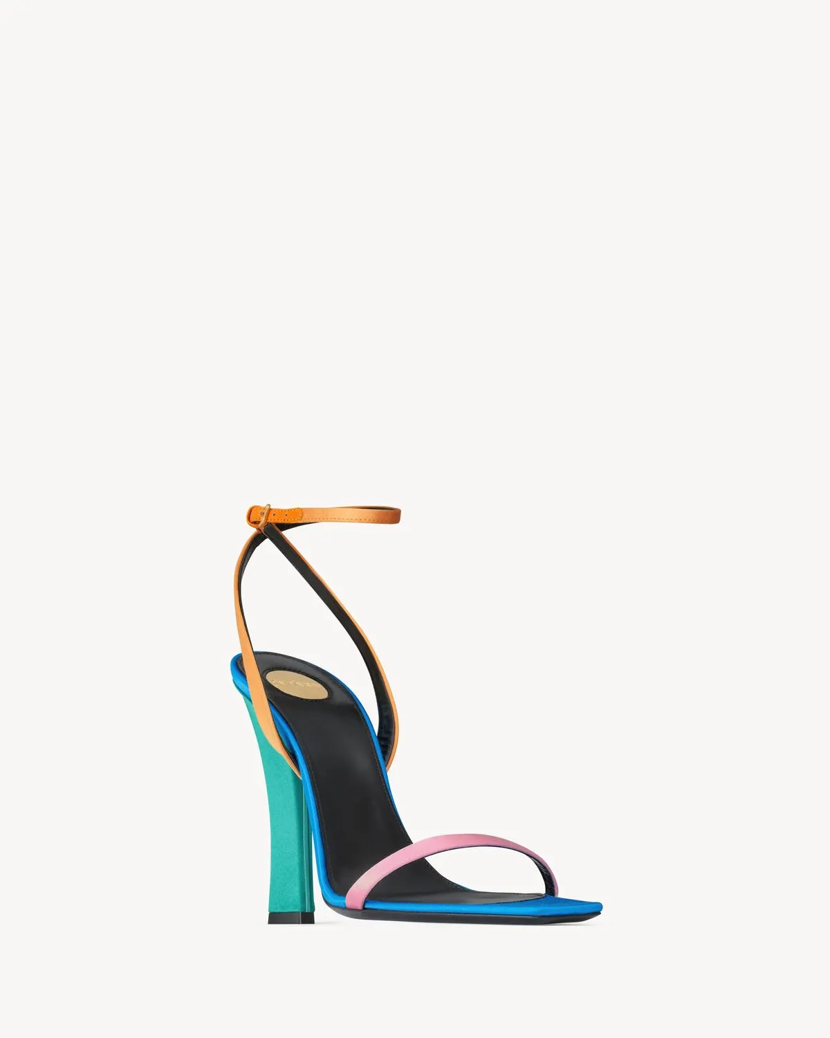Dominique Sandals In Satin Crepe