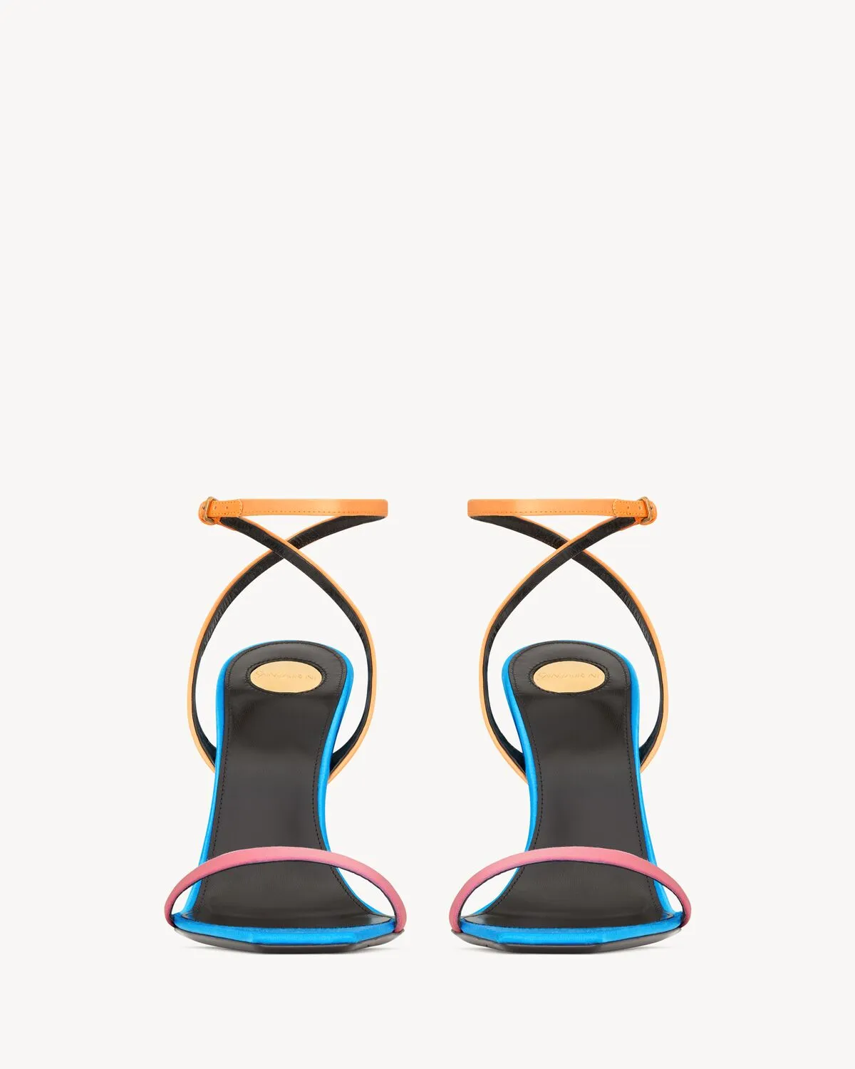 Dominique Sandals In Satin Crepe