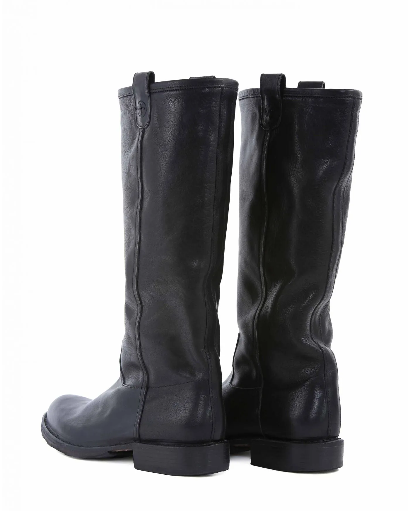 EFFIE Black Leather Tall Boots