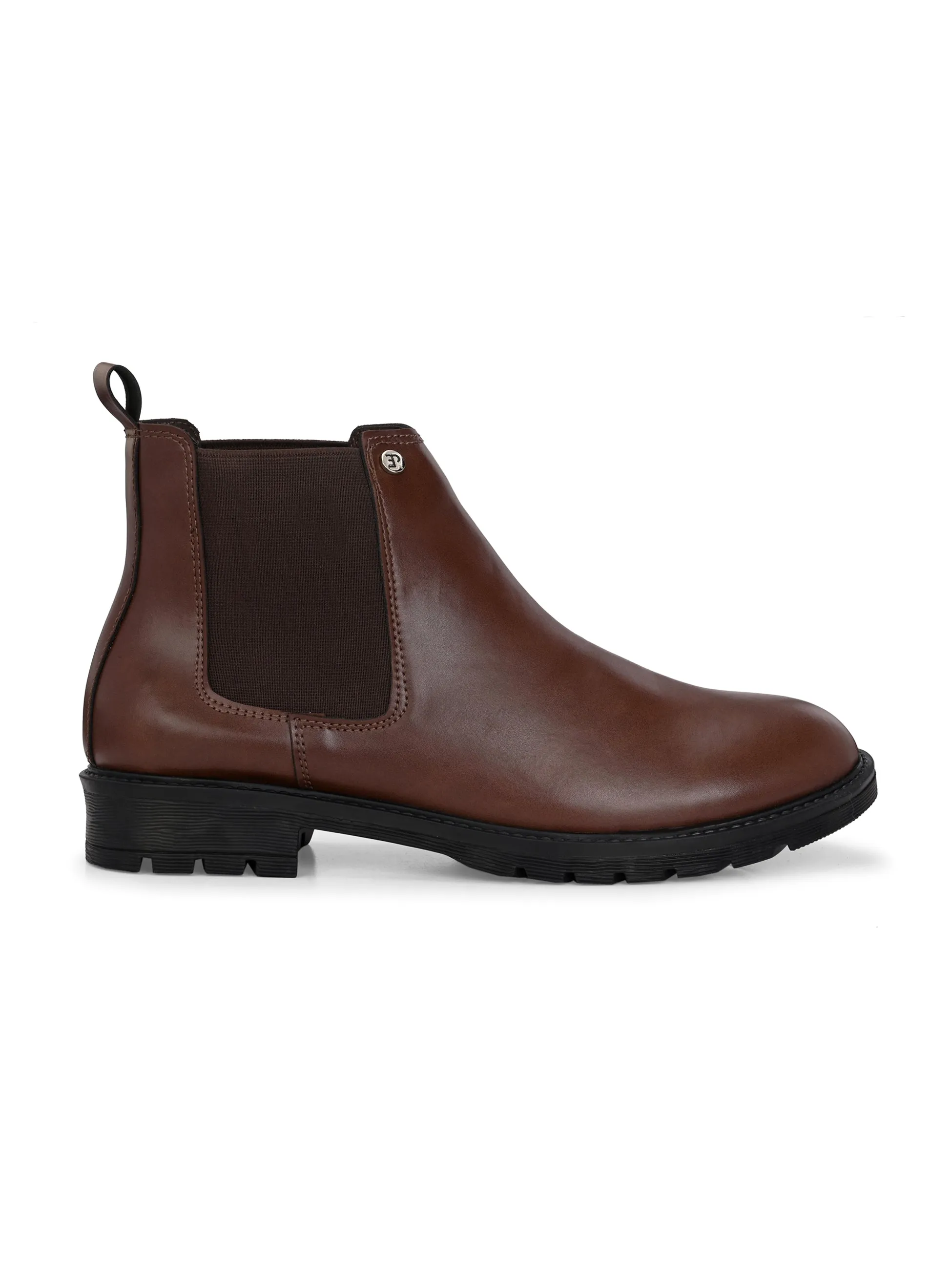 El Paso Men Faux Leather Casual Chelsea Boots
