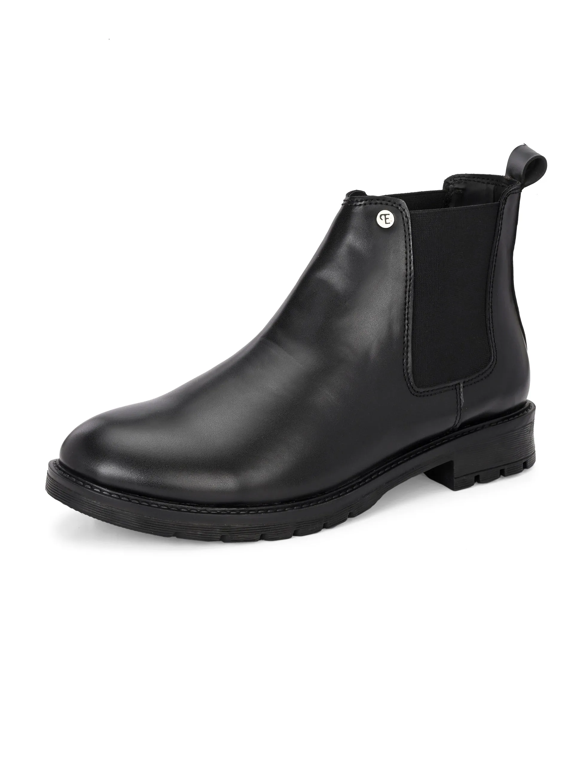 El Paso Men Faux Leather Casual Chelsea Boots