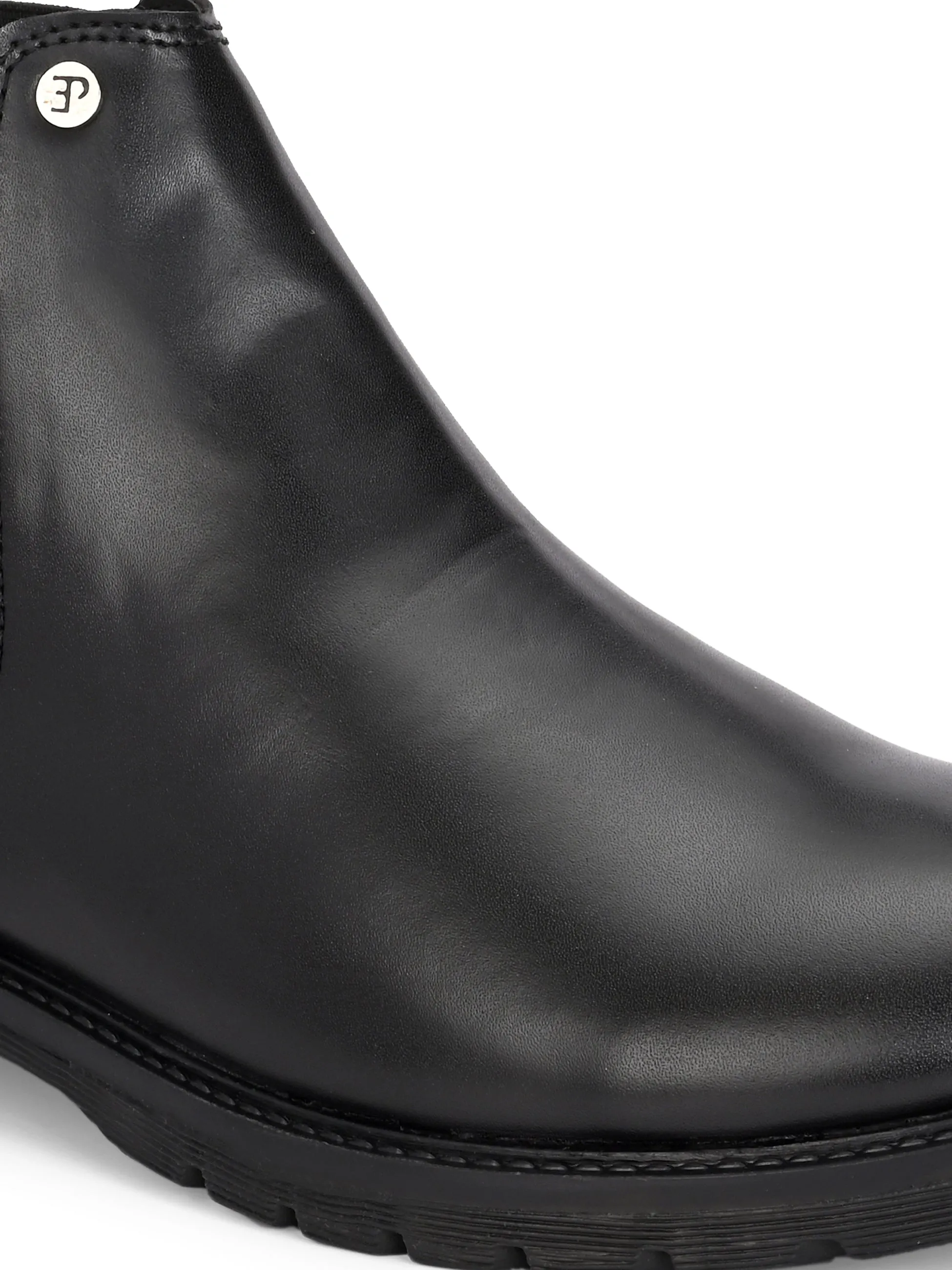 El Paso Men Faux Leather Casual Chelsea Boots