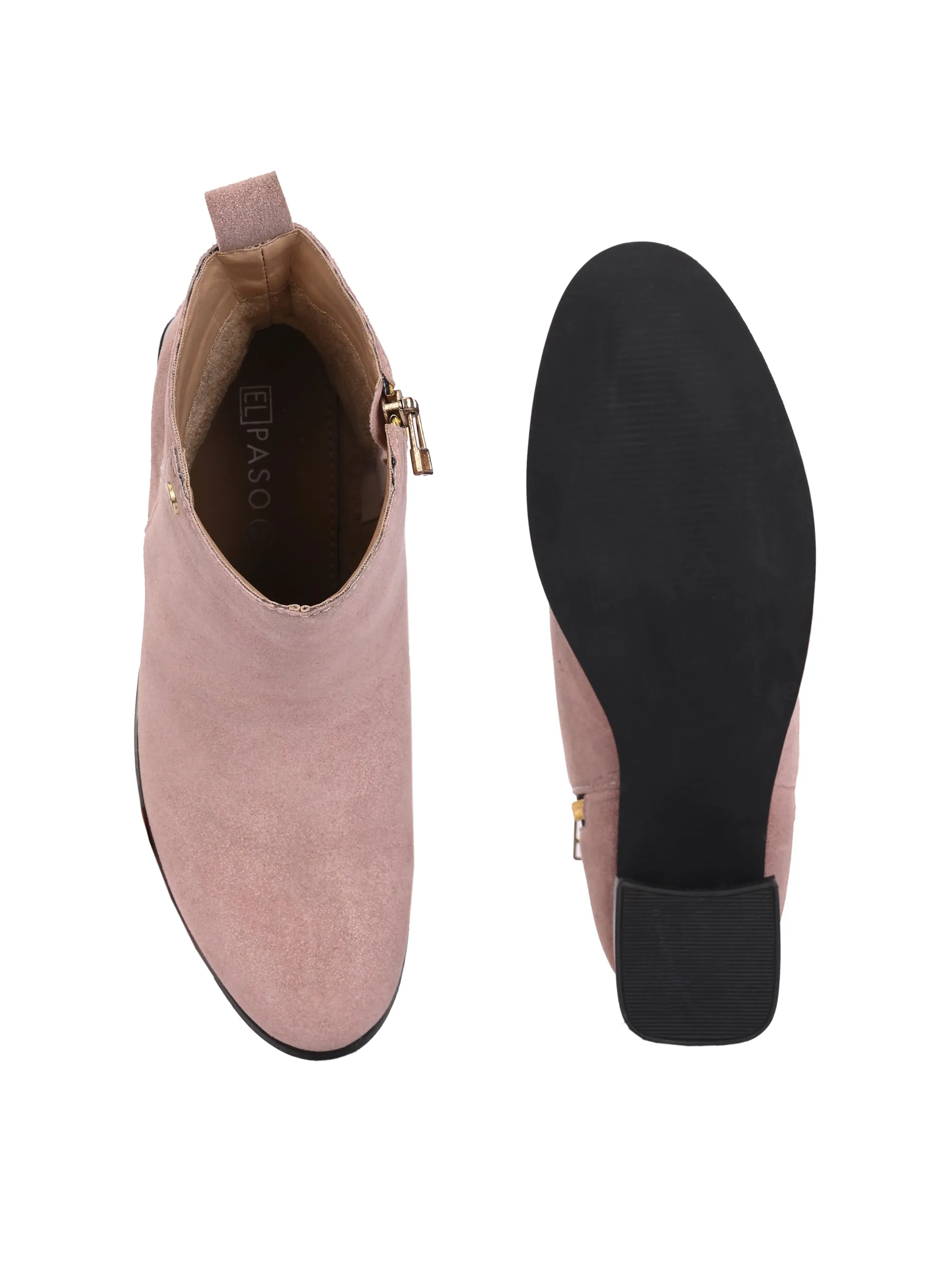 El Paso Women Faux Leather Casual Chelsea Boots