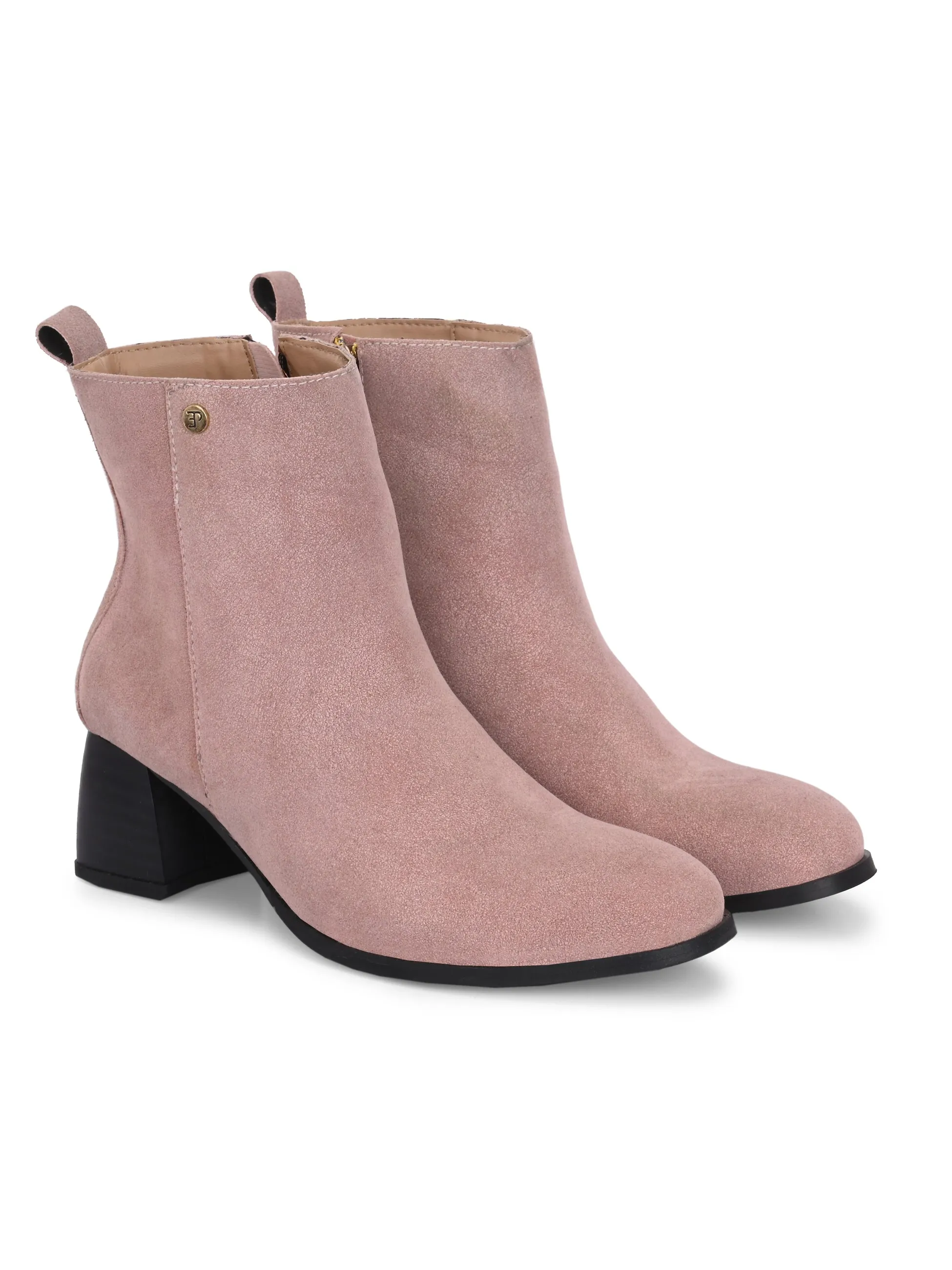 El Paso Women Faux Leather Casual Chelsea Boots