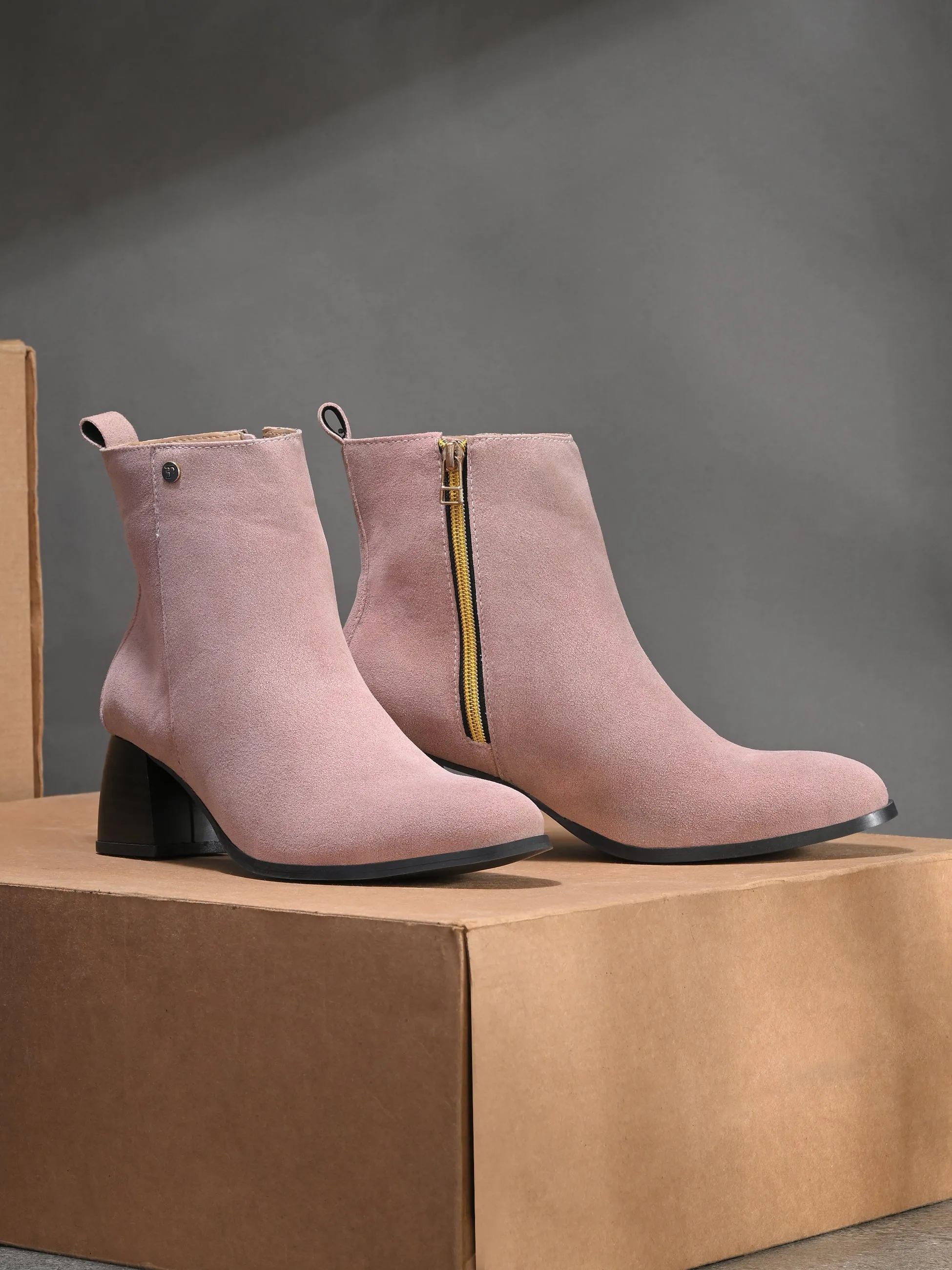 El Paso Women Faux Leather Casual Chelsea Boots