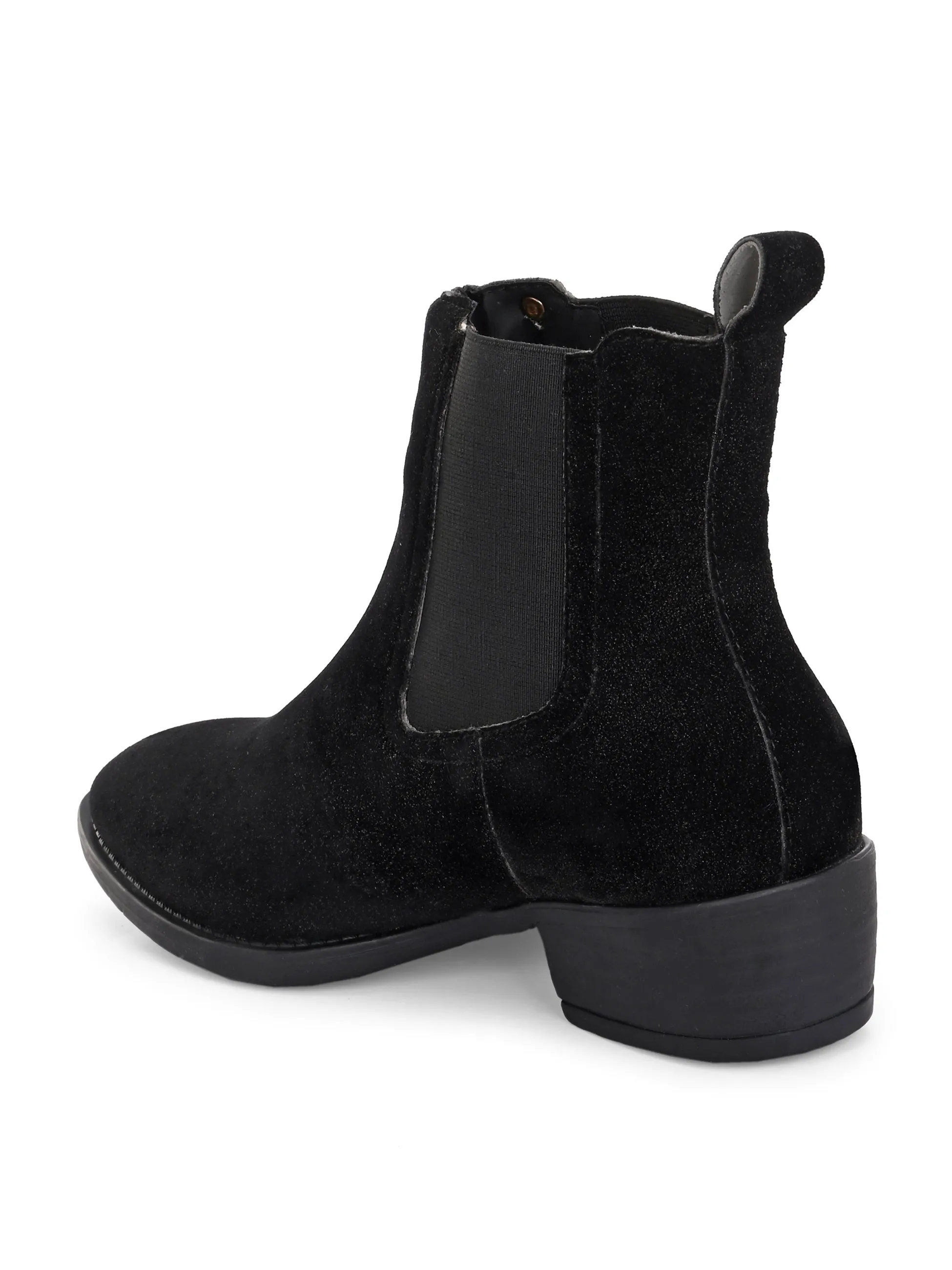 El Paso Women Faux Leather Casual Chelsea Boots
