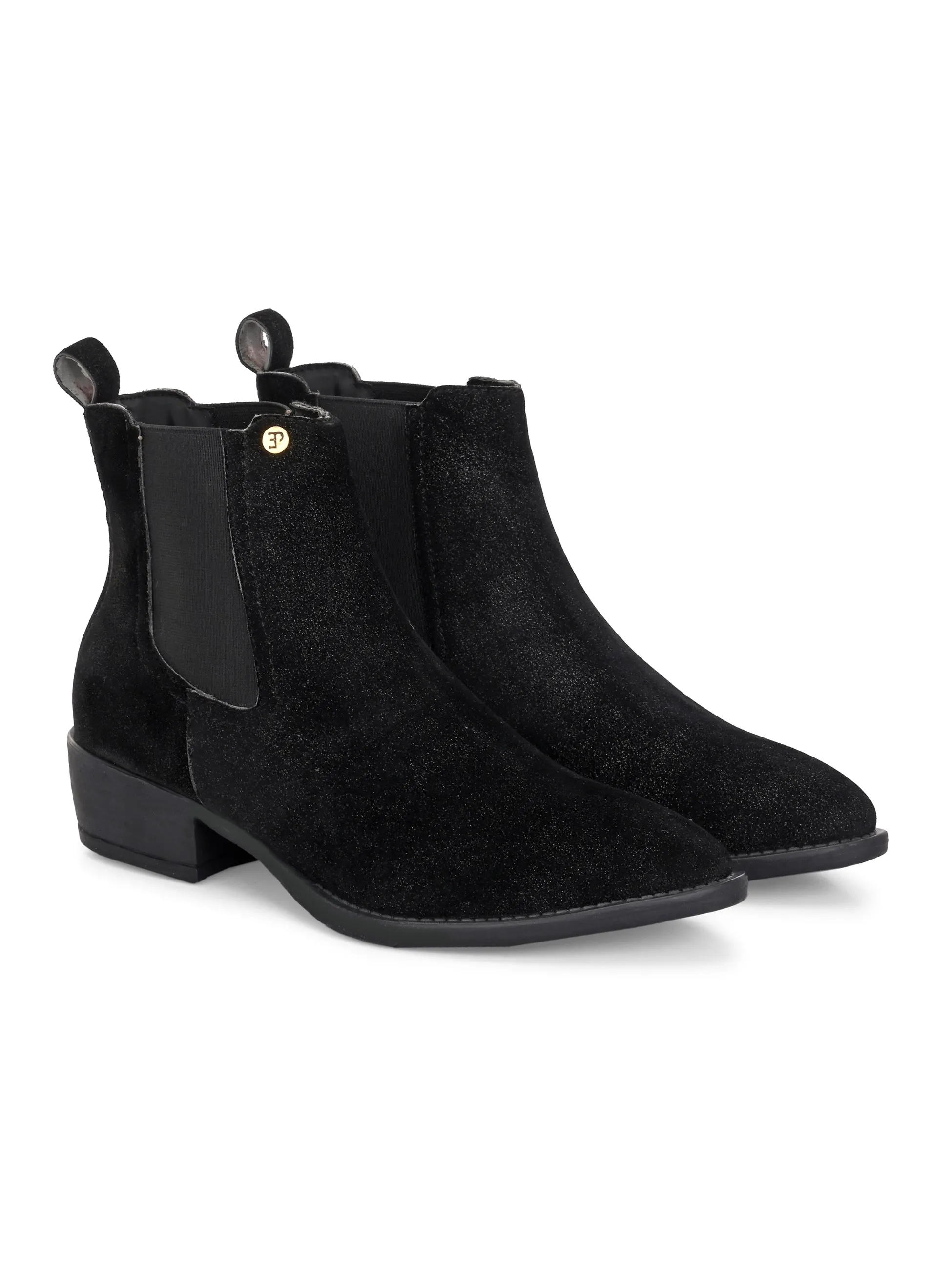 El Paso Women Faux Leather Casual Chelsea Boots