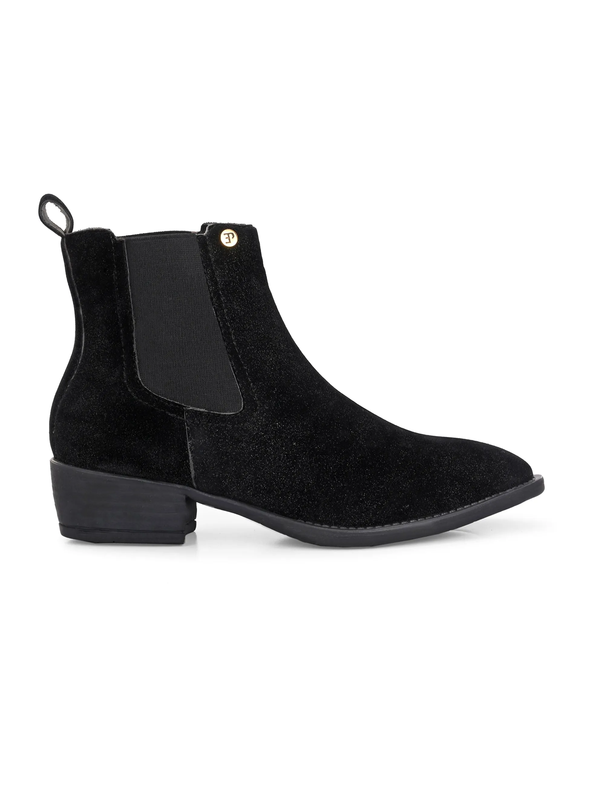 El Paso Women Faux Leather Casual Chelsea Boots