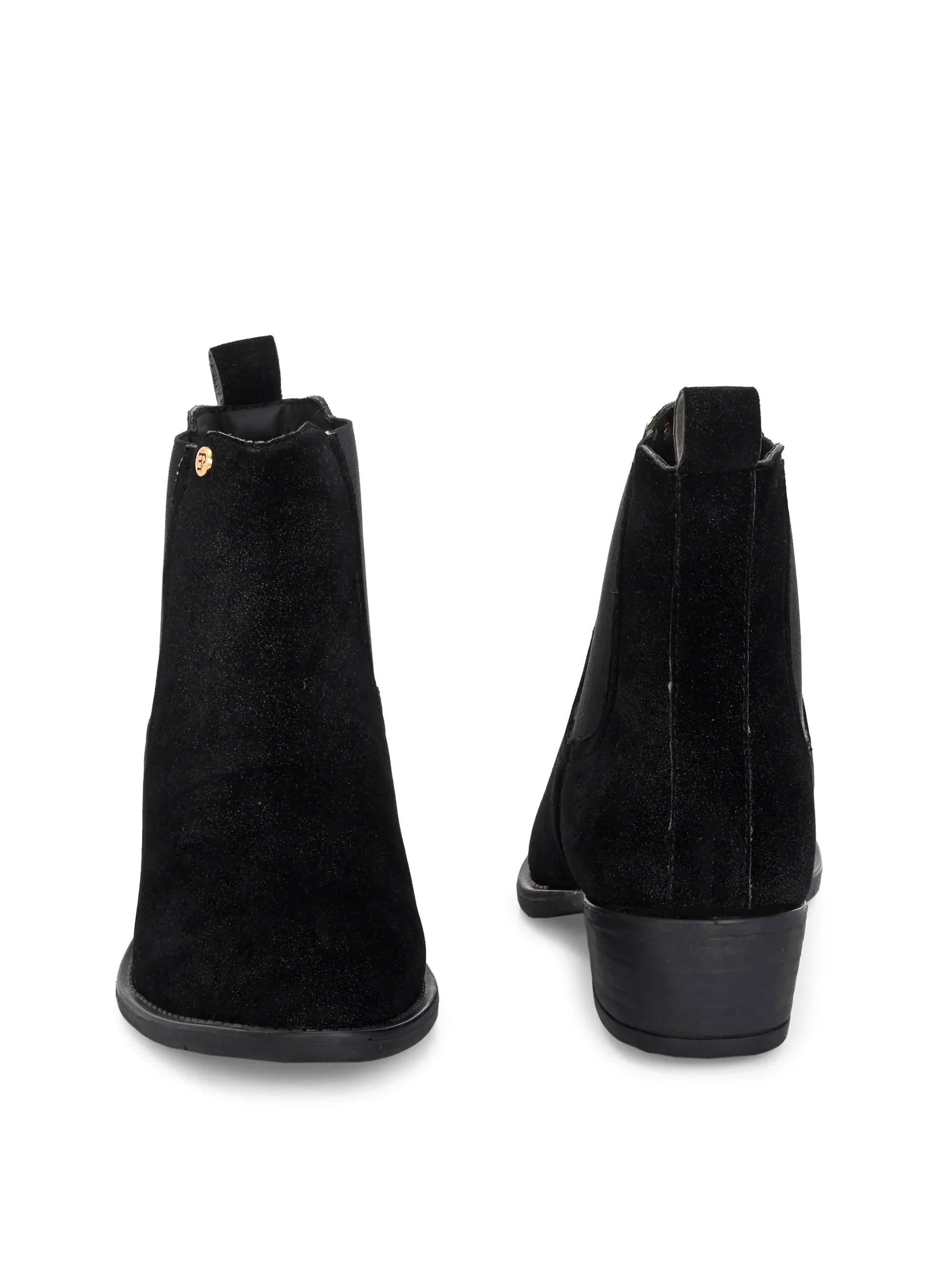 El Paso Women Faux Leather Casual Chelsea Boots