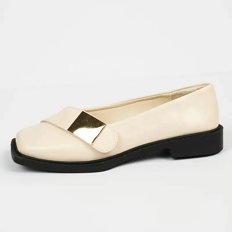 Eldraine – Elegante leren loafers met vierkante teen