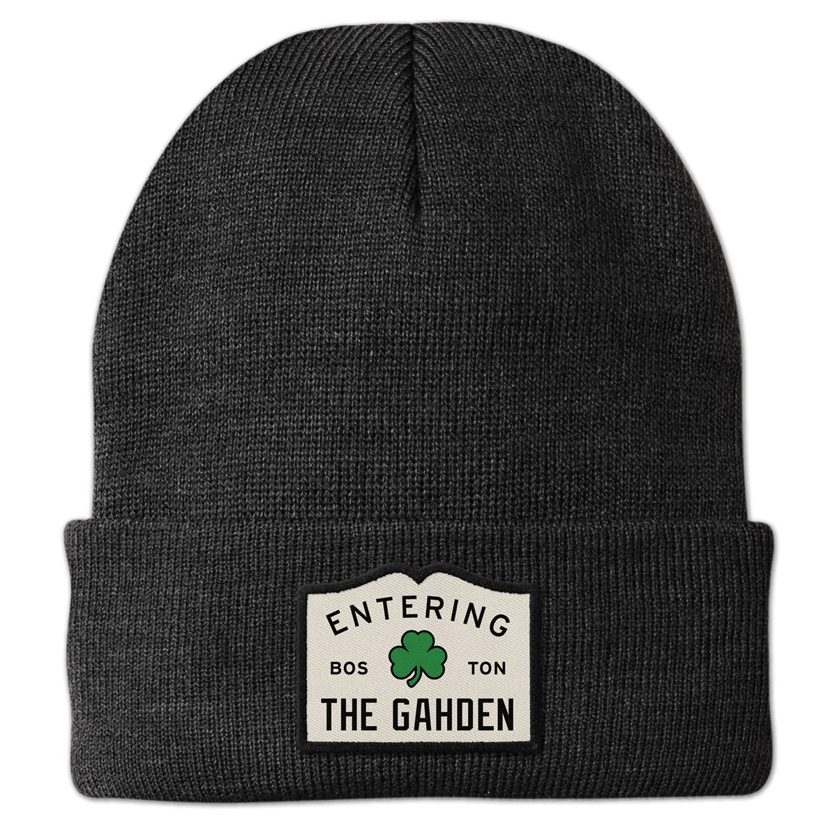 Entering The Gahden Shamrock Patch Cuff Knit